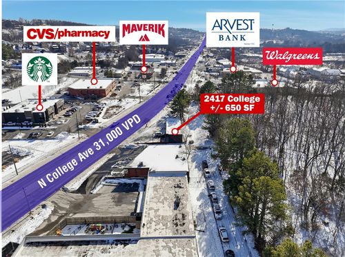 2417 N College Avenue, Fayetteville, AR, 72703 | Card Image