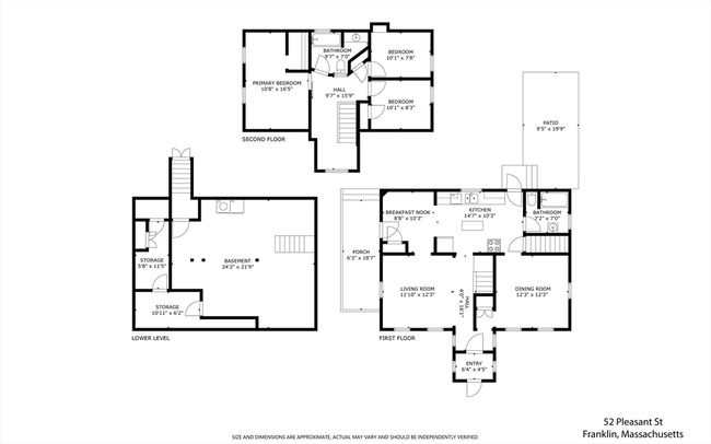 52 Pleasant St, House other with 3 bedrooms, 2 bathrooms and 2 parking in Franklin MA | Image 30
