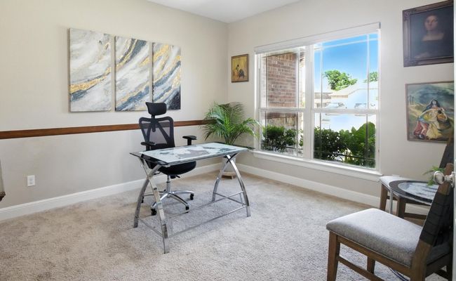 Carpeted office space featuring plenty of natural light | Image 13