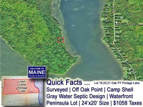Lot 19-21 Oak Point Trail, Portage Lake, ME, 04768 | Card Image