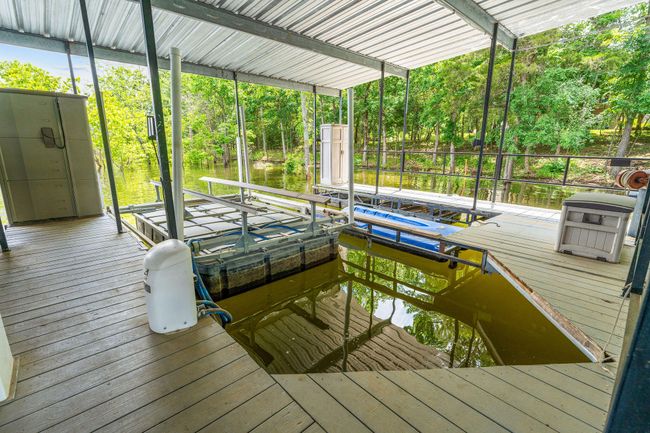 Ski boat slip with lift | Image 76
