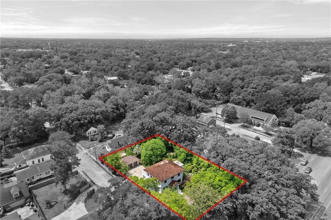 Birds eye view of property with a wooded view | Image 38