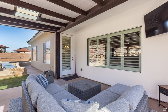 View of patio / terrace with outdoor lounge area | Image 17