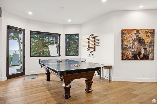 Playroom featuring light wood-style floors and recessed lighting | Image 50