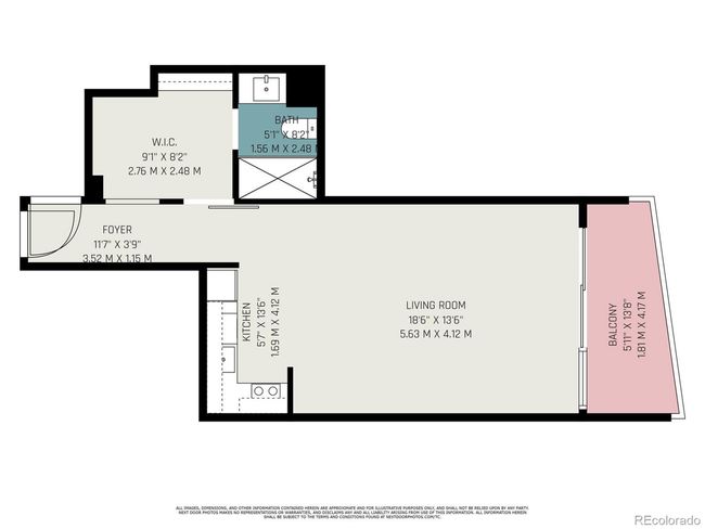 APT-18I - 1020 15 Th St, House attached with 0 bedrooms, 1 bathrooms and null parking in Denver CO | Image 12