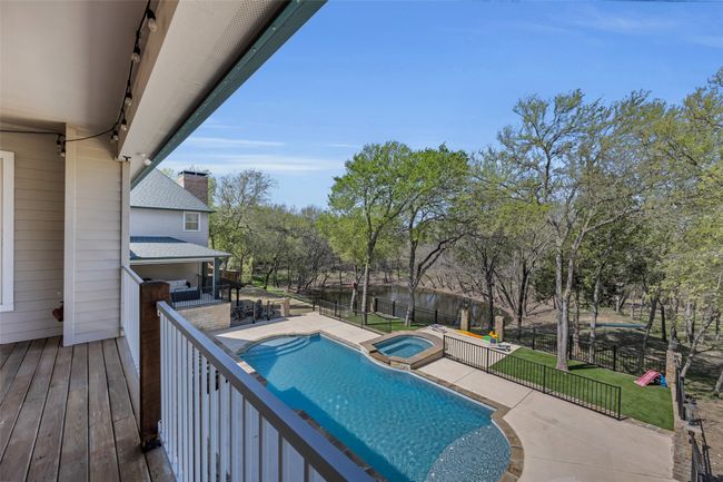 View of the backyard from the covered deck off the guest suite | Image 32