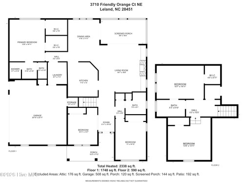 3710 Friendly Orange Ct Ne, Leland, NC, 28451-9801 | Card Image