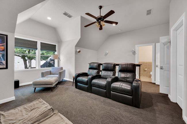 Media room upstairs with half bath | Image 30