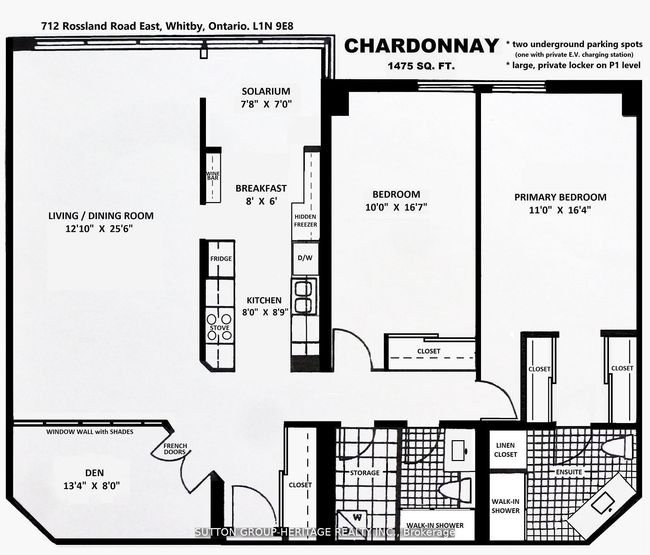 1206 - 712 Rossland Rd E, Condo with 2 bedrooms, 2 bathrooms and null parking in Whitby ON | Image 37