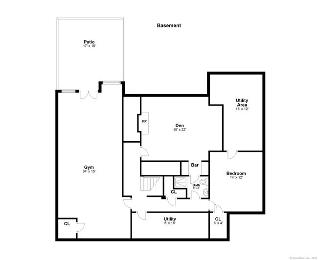 Lower level with walk out to fire pit seating area. | Image 34