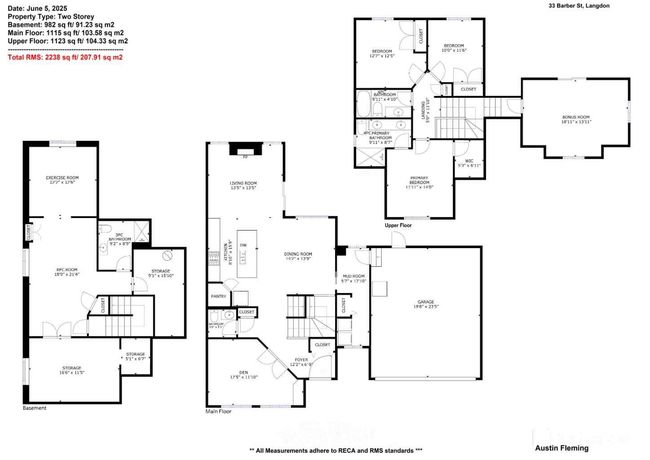 33 Barber Street Nw, House other with 4 bedrooms, 4 bathrooms and 4 parking in Langdon AB | Image 49