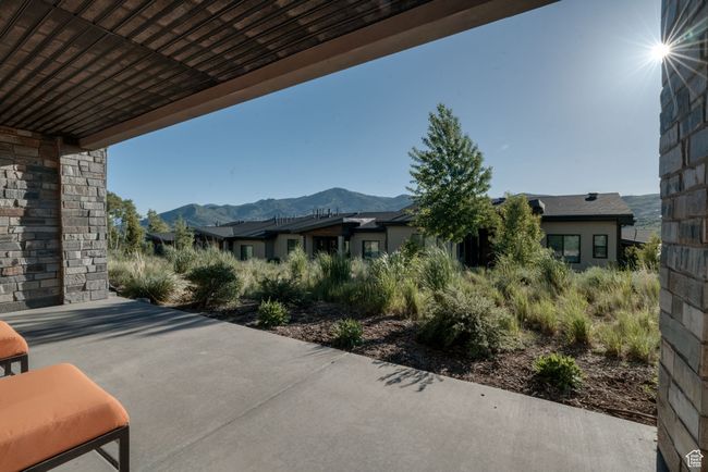 View of patio with a mountain view | Image 41