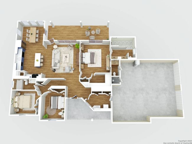 125 Hilltop Cir, House other with 3 bedrooms, 3 bathrooms and null parking in Mathis TX | Image 36