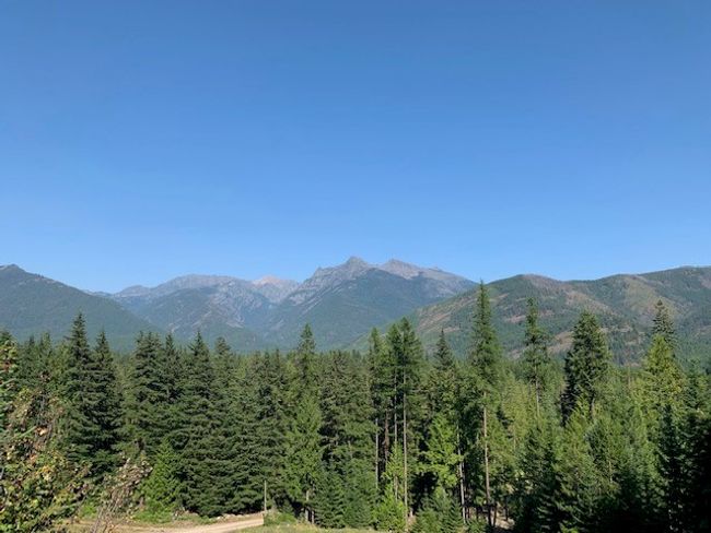 Mountain view with a view of trees | Image 78
