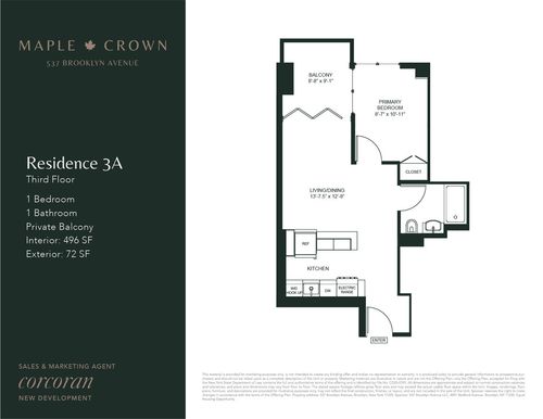 3a-537 Brooklyn Ave, Brooklyn, NY, 11225-5215 | Card Image