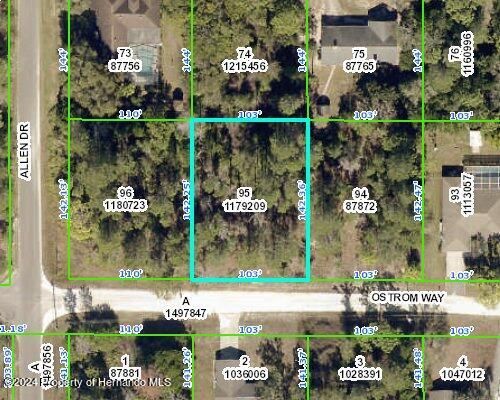 LOT 95 Ostrom Way, Weeki Wachee, FL, 34613 | Card Image