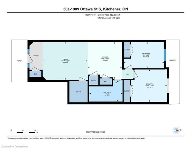 30A - 1989 Ottawa St S, Townhouse with 2 bedrooms, 1 bathrooms and 1 parking in Kitchener ON | Image 24