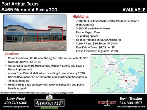 8465 Memorial Blvd, Port Arthur, TX, 77640-7024 | Card Image