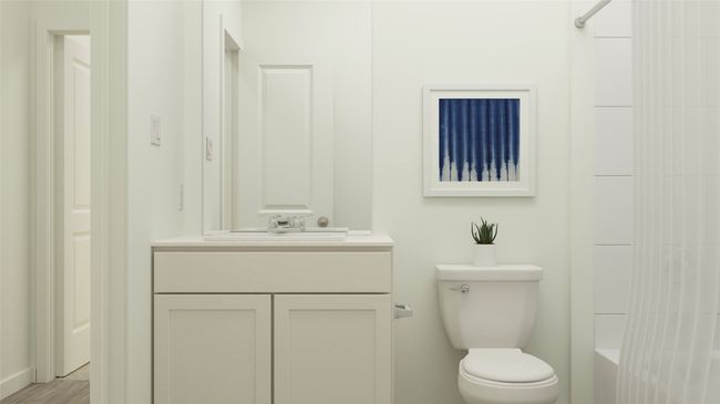 Bathroom featuring vanity and shower / tub combination | Image 17