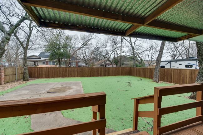 View of yard with a fenced backyard | Image 20