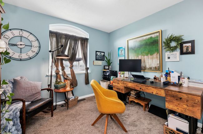 Bedroom being used as a Home office featuring baseboards and carpet flooring | Image 17