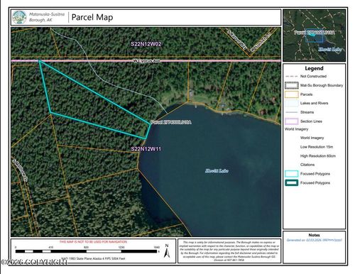 L18A No Road Hewitt-Whiskey Lake, Skwentna, AK, 99676 | Card Image