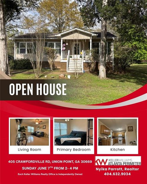 405 Crawfordville Rd, Union Point, GA, 30669-1213 | Card Image