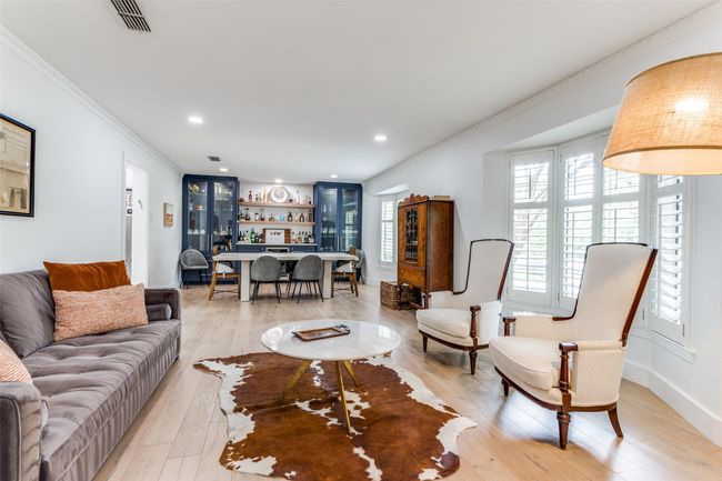 Dining room at the other end of the living room. | Image 4
