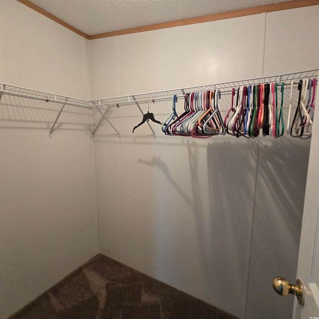 Spacious closet with dark carpet | Image 28