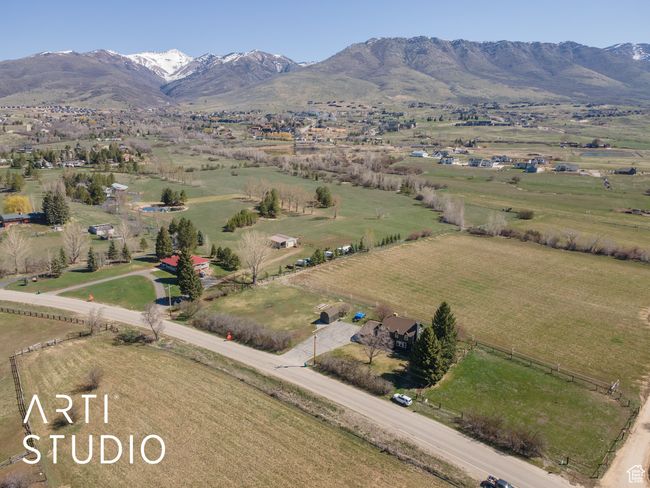 Birds eye view of property featuring a rural view and a mountain view | Image 45
