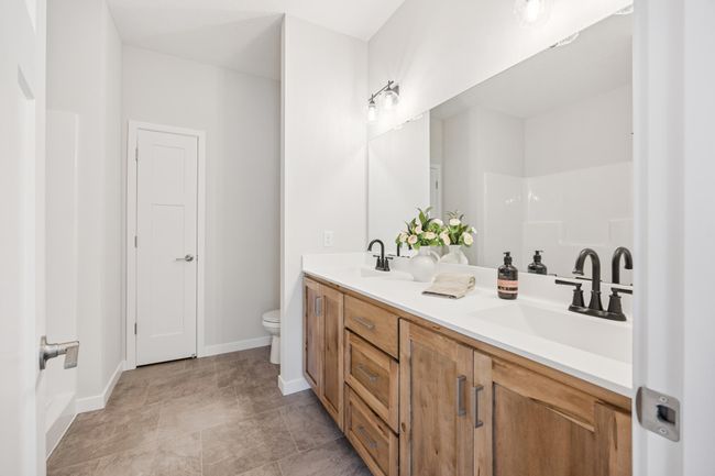 Private 3/4 bath with dual sink vanity and marble countertop! | Image 15