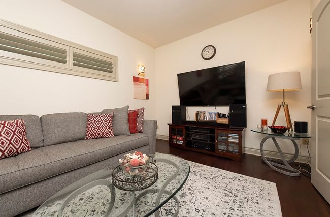 Wood flooring in Media room. | Image 5