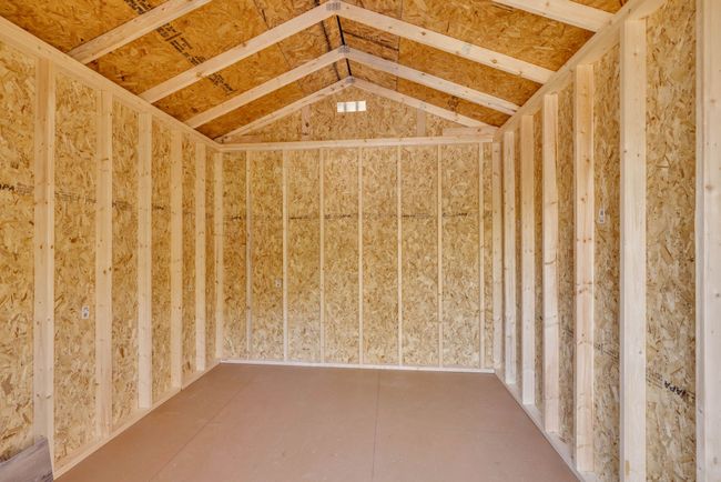 Inside of the new shed. Great storage space. | Image 42