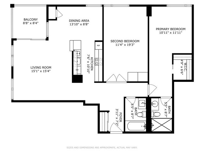 APT-2703 - 1122 N Clark St, Condo with 2 bedrooms, 2 bathrooms and 1 parking in CHICAGO IL | Image 18