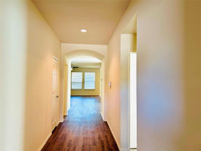 Hallway featuring dark hardwood / wood-style floors | Image 3