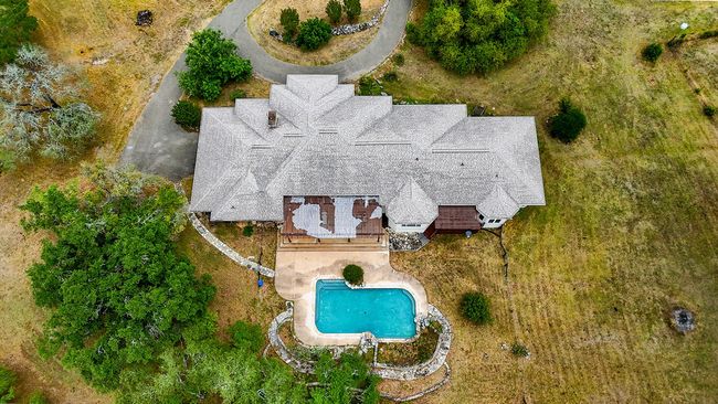 View from above of property featuring a pool area | Image 30