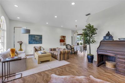 Living room featuring parquet floors | Image 3