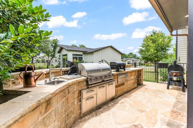 View of patio featuring a sink | Image 12