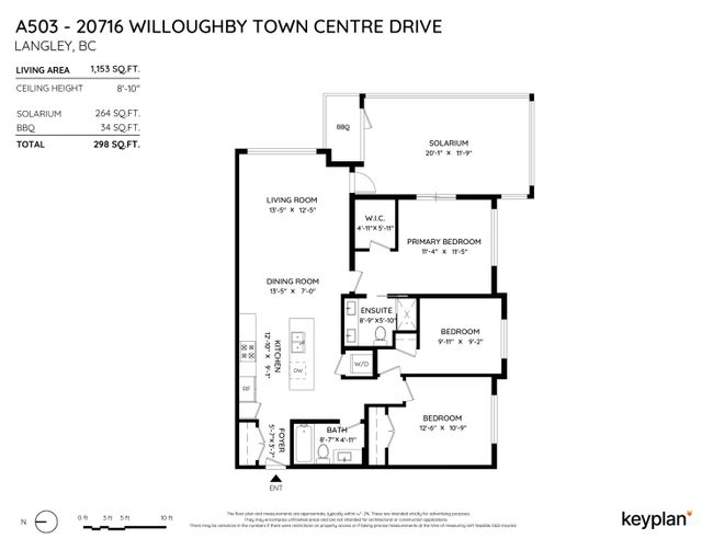 A503 - 20716 Willoughby Town Centre Drive, Condo with 3 bedrooms, 2 bathrooms and 2 parking in Langley BC | Image 39