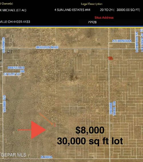 TBD Tbd Sunland Estates Boulevard, Horizon City, TX, 79928 | Card Image