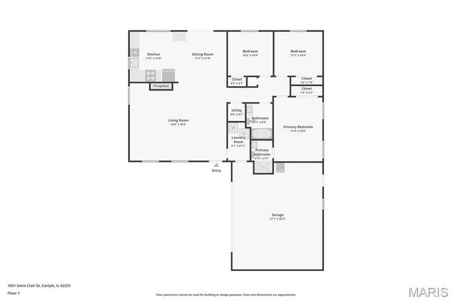 1051 Saint Clair St, House other with 3 bedrooms, 2 bathrooms and 2 parking in Carlyle IL | Image 32