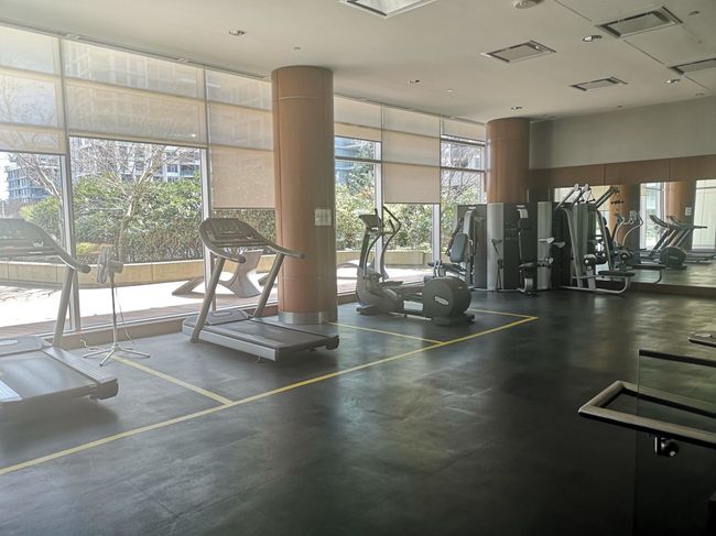 Workout area with expansive windows | Image 6