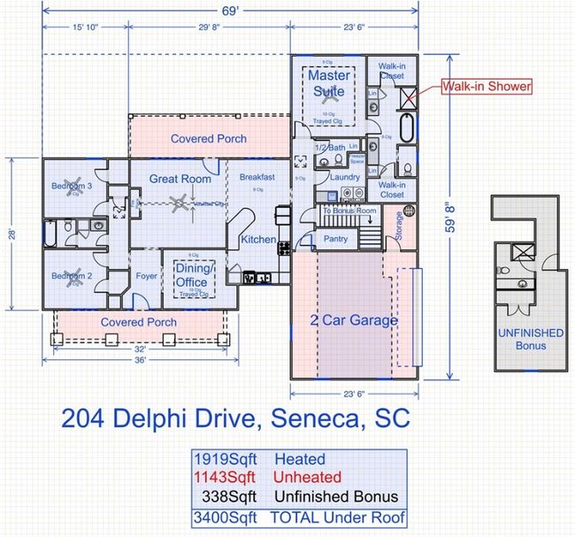 204 Delphi Dr, House other with 3 bedrooms, 2 bathrooms and null parking in Seneca SC | Image 5