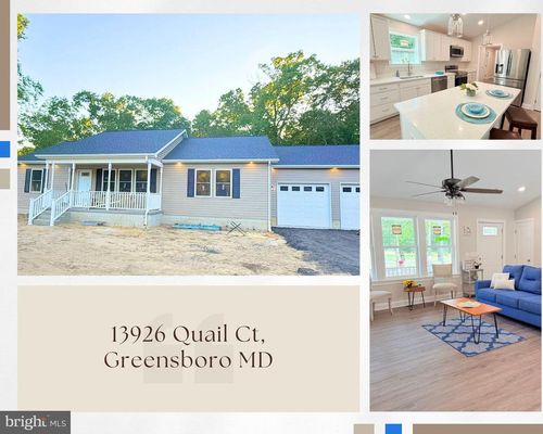 13926 N Quail Ct, GREENSBORO, MD, 21639 | Card Image