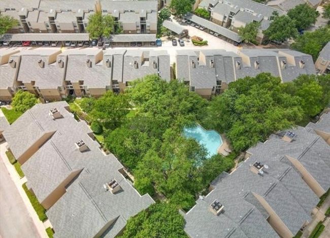 Aerial perspective of suburban area with a pool area | Image 30