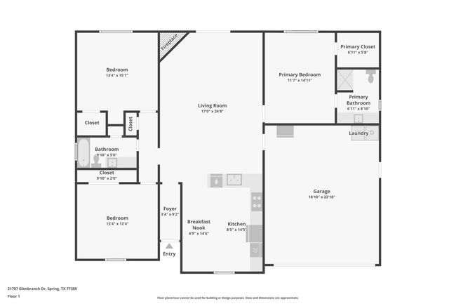 21707 Glenbranch Dr, House other with 3 bedrooms, 2 bathrooms and 2 parking in Spring TX | Image 18