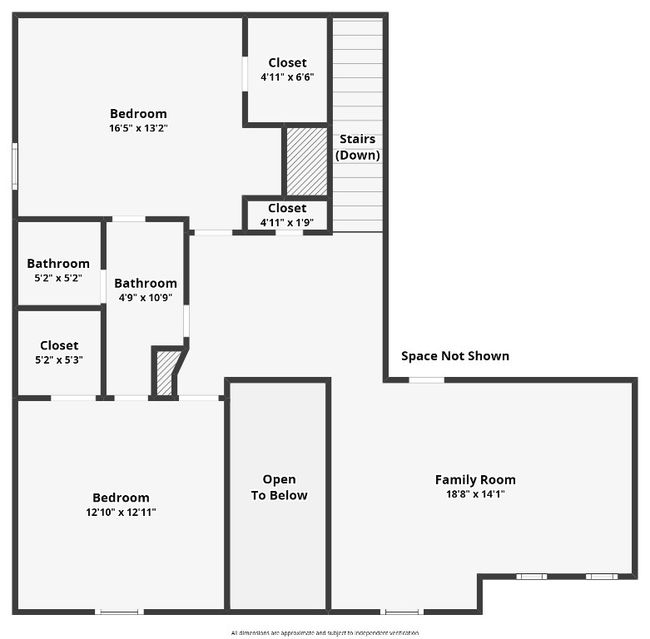 View of room layout - second floor - 2 bed/ 1 bath, + loft | Image 37