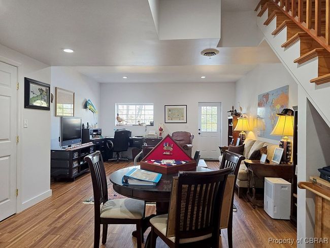 Dining area with recessed lighting, stairs, and wood finished floors | Image 30