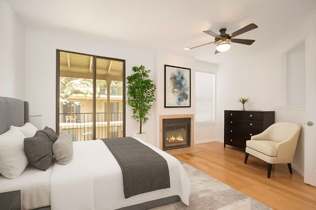 Virtually staged to show one option as to how you could arrange your Bedroom. | Image 9