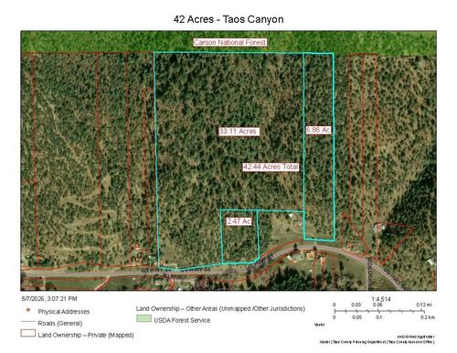 42 Acres Taos Canyon, Taos, NM, 87571 | Card Image